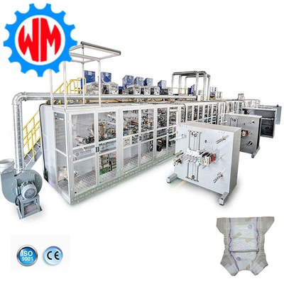خرید ماشین آلات ساخت پوشک نوزاد با سرعت بالا کنترل PLC با سیستم بسته بندی online manufacture