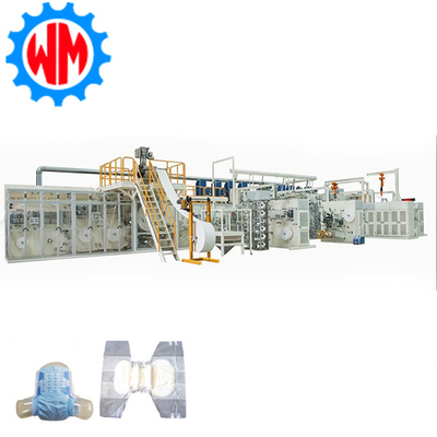 خرید Customizable High Speed 400pcs/min Adult Diaper Making Machine PLC Control with CE تولید آنلاین