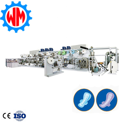 خرید High Speed Automatic Packaging Sanitary Pad Making Machine PLC Control  تولید آنلاین