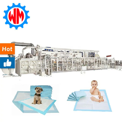 کار آسان خط تولید Underpad 250 متر / دقیقه ماشین Underpad