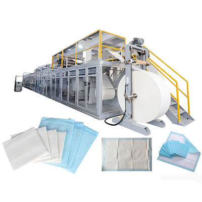 خط تولید زیرانداز با سرعت بالا 350 متر در دقیقه با بسته بندی اتوماتیک